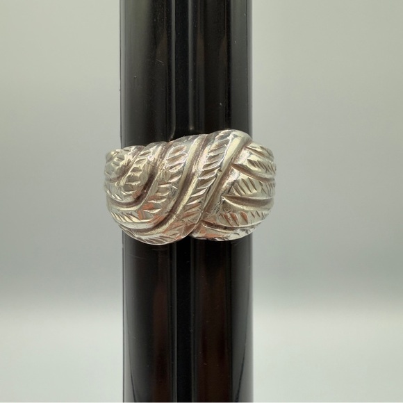 Silver Textured Ring Size 7.5 - Picture 9 of 14